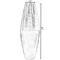 Uniquewise Tall Cylinder Bamboo Floor Vase Decorative Accent for Hotel Lobbies and Spa, Perfect Decor for Living Room or Hallway